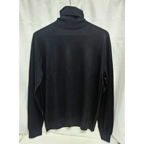 New VINCE Men's Turtleneck Black Cashmere Sweater US Size M - Picture 1 of 4